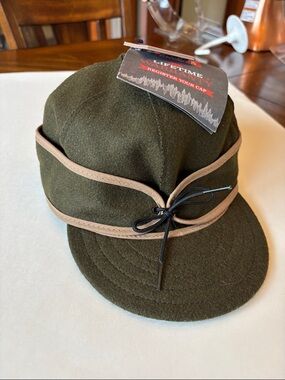 NWT Men’s Stormy Kromer Original Fitted Cap/Hat Olive Size 7.5